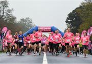 13 October 2018; Participants at the Great Pink Run with Avonmore Slimline Milk which took place in the Phoenix Park on Saturday, October 13th. The event, which also takes place on Sunday, 14th October in Kilkenny Castle Park, has attracted over 8,000 women, men and children of all ages for both the 10K challenge and the 5K fun run, raising over €420,000 to support Breast Cancer Ireland’s pioneering research and awareness programmes nationally. For more information go to www.breastcancerireland.com   Photo by Harry Murphy/Sportsfile