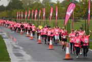 13 October 2018; Participants at the Great Pink Run with Avonmore Slimline Milk which took place in the Phoenix Park on Saturday, October 13th. The event, which also takes place on Sunday, 14th October in Kilkenny Castle Park, has attracted over 8,000 women, men and children of all ages for both the 10K challenge and the 5K fun run, raising over €420,000 to support Breast Cancer Ireland’s pioneering research and awareness programmes nationally. For more information go to www.breastcancerireland.com Photo by Harry Murphy/Sportsfile