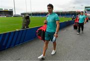 13 October 2018; Joey Carbery of Munster arrives prior to the Heineken Champions Cup Pool 2 Round 1 match between Exeter Chiefs and Munster at Sandy Park in Exeter, England. Photo by Brendan Moran/Sportsfile