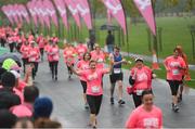 13 October 2018; Participants at the Great Pink Run with Avonmore Slimline Milk which took place in the Phoenix Park on Saturday, October 13th. The event, which also takes place on Sunday, 14th October in Kilkenny Castle Park, has attracted over 8,000 women, men and children of all ages for both the 10K challenge and the 5K fun run, raising over €420,000 to support Breast Cancer Ireland’s pioneering research and awareness programmes nationally. For more information go to www.breastcancerireland.com   Photo by Harry Murphy/Sportsfile