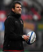 13 October 2018; Ulster defence coach Jared Payne prior to the Heineken Champions Cup Pool 4 Round 1 match between Ulster and Leicester Tigers at Kingspan Stadium, Belfast. Photo by David Fitzgerald/Sportsfile