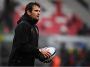 13 October 2018; Ulster defence coach Jared Payne prior to the Heineken Champions Cup Pool 4 Round 1 match between Ulster and Leicester Tigers at Kingspan Stadium, Belfast. Photo by David Fitzgerald/Sportsfile
