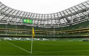13 October 2018; A general view of the Aviva Stadium prior to the UEFA Nations League B group four match between Republic of Ireland and Denmark at the Aviva Stadium in Dublin. Photo by Harry Murphy/Sportsfile