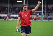 13 October 2018; Tadhg Beirne of Munster acknowledges supporters after the Heineken Champions Cup Round Pool 2 Round 1 match between Exeter Chiefs and Munster at Sandy Park in Exeter, England. Photo by Brendan Moran/Sportsfile