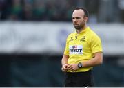 13 October 2018; Referee Mike Adamson during the European Rugby Challenge Cup Pool 3 Round 1 match between Connacht and Bordeaux Begles at The Sportsground, Galway. Photo by Piaras Ó Mídheach/Sportsfile