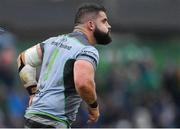 13 October 2018; Peter McCabe of Connacht reacts after picking up an injury during the European Rugby Challenge Cup Pool 3 Round 1 match between Connacht and Bordeaux Begles at The Sportsground, Galway. Photo by Piaras Ó Mídheach/Sportsfile