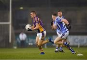 13 October 2018; Paul Mannion of Kilmacud Crokes in action against Cathal Flaherty of Ballyboden St Enda's during the Dublin County Senior Club Football Championship semi-final match between Ballyboden St Enda's and Kilmacud Crokes at Parnell Park in Dublin. Photo by Daire Brennan/Sportsfile