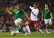 13 October 2018; Callum O'Dowda of Republic of Ireland in action against Lasse Schöne of Denmark during the UEFA Nations League B group four match between Republic of Ireland and Denmark at the Aviva Stadium in Dublin. Photo by Ramsey Cardy/Sportsfile