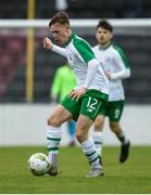 13 October 2018; Andrew Lyons of Republic of Ireland during the 2018/19 UEFA Under-19 European Championships Qualifying Round match between Republic of Ireland and Faroe Islands at the City Calling Stadium in Longford. Photo by Barry Cregg/Sportsfile