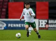 13 October 2018; Aaron Bolger of Republic of Ireland during the 2018/19 UEFA Under-19 European Championships Qualifying Round match between Republic of Ireland and Faroe Islands at the City Calling Stadium in Longford. Photo by Barry Cregg/Sportsfile