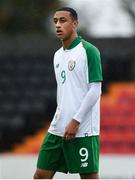 13 October 2018; Adam Idah of Republic of Ireland during the 2018/19 UEFA Under-19 European Championships Qualifying Round match between Republic of Ireland and Faroe Islands at the City Calling Stadium in Longford. Photo by Barry Cregg/Sportsfile