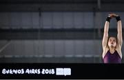 13 October 2018; Tanya Watson of Team Ireland, from Derry, ahead of her last dive in the 10m diving, final, event at the Aquatic Centre, Youth Olympic Park, on Day 7 of the Youth Olympic Games in Buenos Aires, Argentina. Photo by Eóin Noonan/Sportsfile