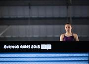 13 October 2018; Tanya Watson of Team Ireland, from Derry, ahead of her last dive in the 10m diving, final, event at the Aquatic Centre, Youth Olympic Park, on Day 7 of the Youth Olympic Games in Buenos Aires, Argentina. Photo by Eóin Noonan/Sportsfile