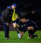 12 October 2018; Leinster backs coach Felipe Contepomi and Jonathan Sexton of Leinster ahead of the Heineken Champions Cup Pool 1 Round 1 match between Leinster and Wasps at the RDS Arena in Dublin. Photo by Ramsey Cardy/Sportsfile