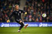 13 October 2018; Kasper Schmeichel of Denmark during the UEFA Nations League B group four match between Republic of Ireland and Denmark at the Aviva Stadium in Dublin. Photo by Stephen McCarthy/Sportsfile