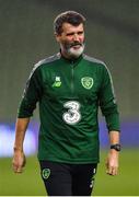 13 October 2018; Republic of Ireland assistant manager Roy Keane ahead of the UEFA Nations League B group four match between Republic of Ireland and Denmark at the Aviva Stadium in Dublin. Photo by Ramsey Cardy/Sportsfile