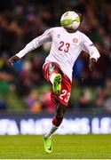 13 October 2018; Pione Sisto of Denmark during the UEFA Nations League B group four match between Republic of Ireland and Denmark at the Aviva Stadium in Dublin. Photo by Ramsey Cardy/Sportsfile