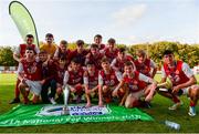 14 October 2018; St. Patrick's Athletic players celebrate with the cup following the National Under 15 Cup Final match between St. Patrick's Athletic and Cork City at Richmond Park in Inchicore, Dublin. Photo by Tom Beary/Sportsfile