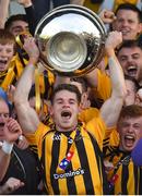 14 October 2018; St Peter's Dunboyne captain Cathal Flynn lifts the Keegan cup after during the Meath County Senior Club Football Championship Final match between St Peter's Dunboyne and Summerhill at Páirc Tailteann in Navan, Meath. Photo by Brendan Moran/Sportsfile