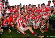 14 October 2018; Imokilly captain Seamus Harnedy and his teammates celebrate following their victory in the Cork County Senior Hurling Championship Final between Imokilly and Midleton at Pairc Ui Chaoimh in Cork. Photo by Ramsey Cardy/Sportsfile