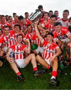 14 October 2018; Seamus Harnedy and Colm Barry and their Imokilly teammates celebrate following their victory in the Cork County Senior Hurling Championship Final between Imokilly and Midleton at Pairc Ui Chaoimh in Cork. Photo by Ramsey Cardy/Sportsfile