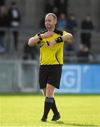 14 October 2018; Referee David O'Connor during the Dublin County Senior Club Football Championship semi-final match between St. Jude's and St. Vincent's at Parnell Park, Dublin. Photo by Ray McManus/Sportsfile