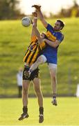 14 October 2018; David Gallagher of St Peter's Dunboyne contests a kickout with Michael Byrne of Summerhill during the Meath County Senior Club Football Championship Final match between St Peter's Dunboyne and Summerhill at Páirc Tailteann in Navan, Meath. Photo by Brendan Moran/Sportsfile