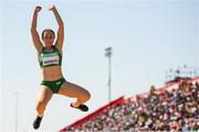 14 October 2018; Sophie Meredith of Team Ireland, from Newcastle West, Limerick, in action during the women's long jump, round 2, event in the Youth Olympic Park on Day 8 of the Youth Olympic Games in Buenos Aires, Argentina. Photo by Eóin Noonan/Sportsfile