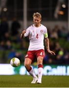 13 October 2018; Simon Kjær of Denmark during the UEFA Nations League B group four match between Republic of Ireland and Denmark at the Aviva Stadium in Dublin. Photo by Harry Murphy/Sportsfile