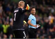 13 October 2018; Referee Javier Estrada during the UEFA Nations League B group four match between Republic of Ireland and Denmark at the Aviva Stadium in Dublin. Photo by Harry Murphy/Sportsfile