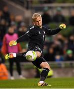 13 October 2018; Kasper Schmeichel of Denmark during the UEFA Nations League B group four match between Republic of Ireland and Denmark at the Aviva Stadium in Dublin. Photo by Harry Murphy/Sportsfile