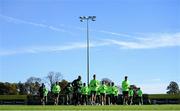 15 October 2018; Republic of Ireland players during a training session at the FAI National Training Centre in Abbotstown, Dublin. Photo by Stephen McCarthy/Sportsfile