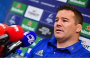 15 October 2018; Scrum coach John Fogarty during a Leinster Rugby press conference at Leinster Rugby Headquarters in Dublin. Photo by Ramsey Cardy/Sportsfile