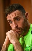 15 October 2018; Richard Keogh during a Republic of Ireland press conference at the FAI National Training Centre in Abbotstown, Dublin. Photo by Stephen McCarthy/Sportsfile