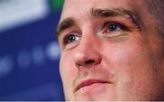 15 October 2018; Devin Toner during a Leinster Rugby press conference at Leinster Rugby Headquarters in Dublin. Photo by Ramsey Cardy/Sportsfile