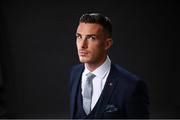 11 October 2018; Republic of Ireland's Ciaran Clark launches the new Autumn Winter Collections from official sponsor Benetti Menswear at the Castleknock Hotel in Dublin. Photo by Stephen McCarthy/Sportsfile