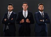 11 October 2018; Republic of Ireland players Shane Long, Ciaran Clark and Matt Doherty launch the new Autumn Winter Collections from official sponsor Benetti Menswear at the Castleknock Hotel in Dublin. Photo by Stephen McCarthy/Sportsfile