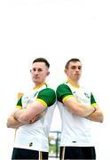 17 October 2018; Bryan Murphy, left, and David McInerney of Ireland during a media event at the GAA Games Development Centre in Abbotstown, Dublin.  Photo by Ramsey Cardy/Sportsfile