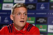 15 October 2018; Mike Haley during a Munster Rugby press conference at the University of Limerick in Limerick. Photo by Diarmuid Greene/Sportsfile