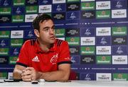 15 October 2018; Head coach Johann van Graan during a Munster Rugby press conference at the University of Limerick in Limerick. Photo by Diarmuid Greene/Sportsfile