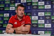 15 October 2018; Niall Scannell during a Munster Rugby press conference at the University of Limerick in Limerick. Photo by Diarmuid Greene/Sportsfile