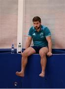 15 October 2018; Rhys Marshall sits out Munster Rugby squad training at the University of Limerick in Limerick. Photo by Diarmuid Greene/Sportsfile