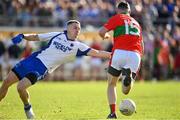 14 October 2018; Leighton Glynn of Rathnew in action against Patrick O'Keane of St Patricks during the Wicklow County Senior Club Football Championship Final match between Rathnew and St Patricks at Joule Park in Aughrim, Wicklow. Photo by Sam Barnes/Sportsfile