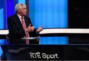 11 October 2018; RTÉ presenter Michael Lyster during The GAA Championship Draw 2019 at RTÉ Studios in Donnybrook, Dublin.   Photo by Piaras Ó Mídheach/Sportsfile