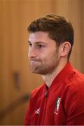 15 October 2018; Ben Davies during a Wales press conference at the Aviva Stadium in Dublin. Photo by Stephen McCarthy/Sportsfile