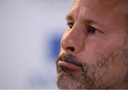 15 October 2018; Wales manager Ryan Giggs during a press conference at the Aviva Stadium in Dublin. Photo by Stephen McCarthy/Sportsfile