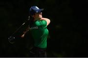 15 October 2018; Lauren Crowley-Walsh of Team Ireland, from Kill, Co. Kildare, after her drive on the 2nd hole during the Mixed Team Cumulative Team Play event in the Hurlingham Golf Cub, on Day 9 of the Youth Olympic Games in Buenos Aires, Argentina. Photo by Eóin Noonan/Sportsfile