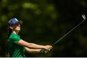 15 October 2018; Lauren Crowley-Walsh of Team Ireland, from Kill, Co. Kildare, after her drive on the 2nd during the Mixed Team Cumulative Team Play event in the Hurlingham Golf Cub, on Day 9 of the Youth Olympic Games in Buenos Aires, Argentina. Photo by Eóin Noonan/Sportsfile