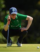 15 October 2018; David Kitt of Team Ireland, from Athenry, Co. Galway, lining up a putt on the 1st hole during the Mixed Team Cumulative Team Play event in the Hurlingham Golf Cub, on Day 9 of the Youth Olympic Games in Buenos Aires, Argentina. Photo by Eóin Noonan/Sportsfile