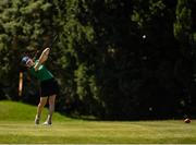 15 October 2018; Lauren Crowley-Walsh of Team Ireland, from Kill, Co. Kildare, teeing off on the 7th hole during the Mixed Team Cumulative Team Play event in the Hurlingham Golf Cub, on Day 9 of the Youth Olympic Games in Buenos Aires, Argentina. Photo by Eóin Noonan/Sportsfile